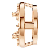 PE-8623 Rose Gold Pendant UNSET - Side View