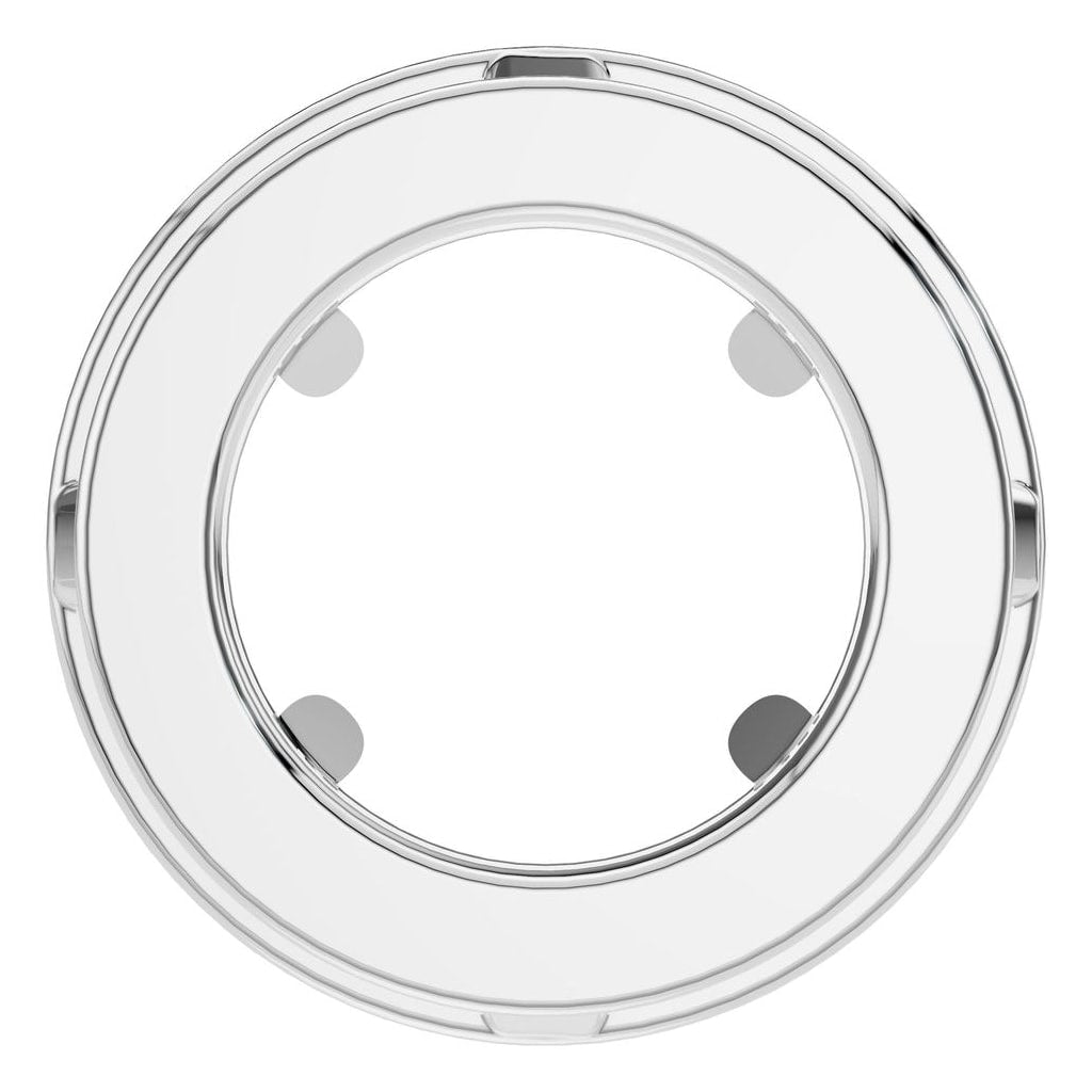 PE-8623 White Gold Pendant UNSET - BACK