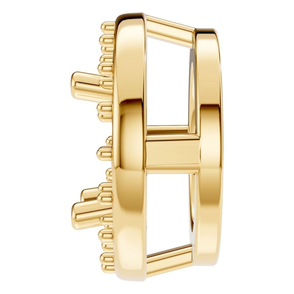 PE-8623 Yellow Gold Pendant UNSET - Side View