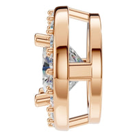 PE-8623 Rose Gold Pendant SET - Side View