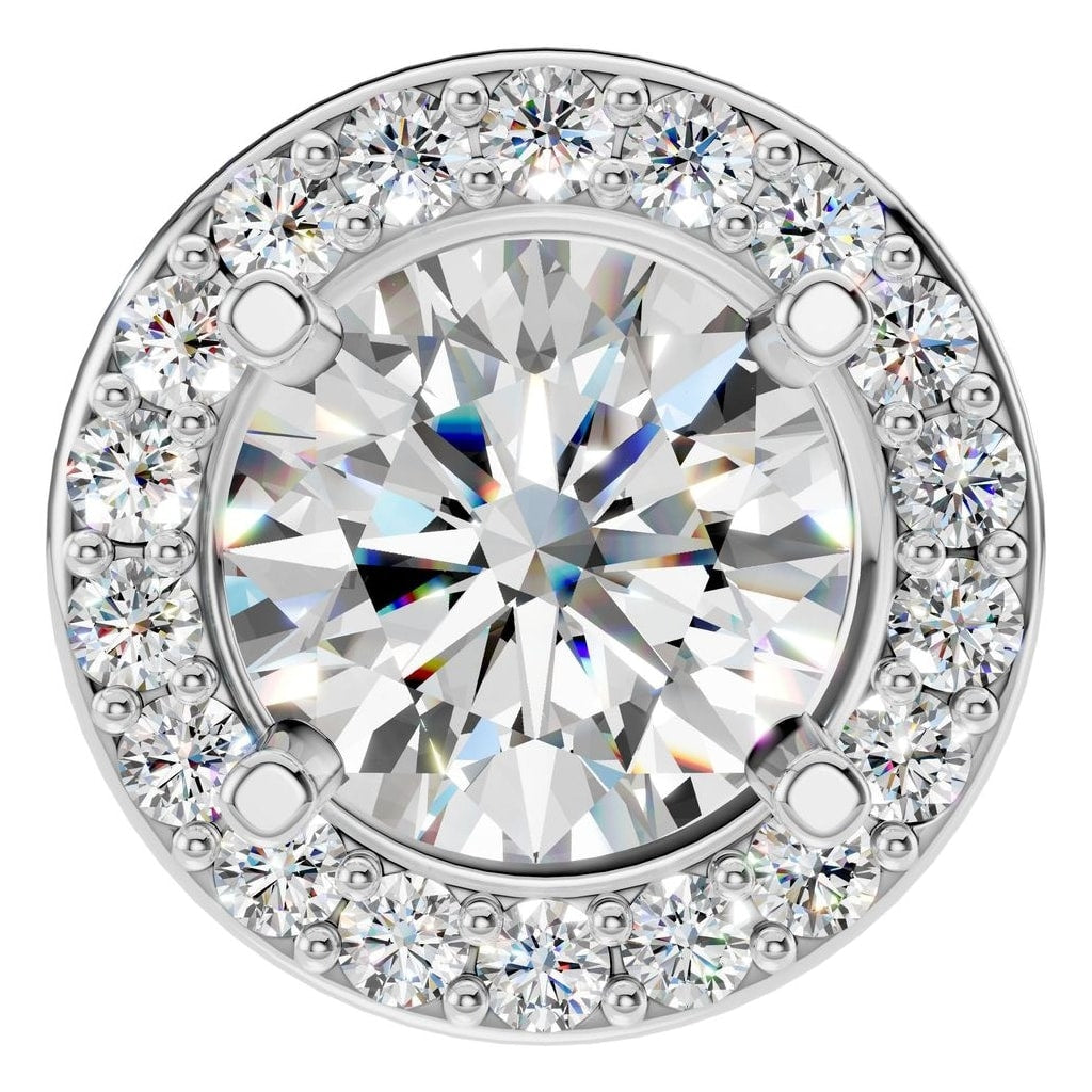 PE-8623 White Gold Pendant SET - Main View