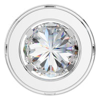 PE-8623 White Gold Pendant SET - BACK