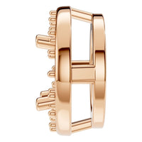 PE-8623 Rose Gold Pendant UNSET - Side View