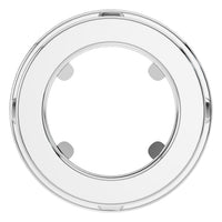 PE-8623 White Gold Pendant UNSET - BACK