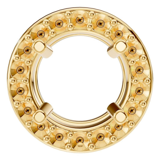 PE-8623 Yellow Gold Pendant UNSET - Main View