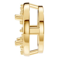 PE-8623 Yellow Gold Pendant UNSET - Side View