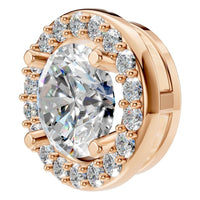 PE-8623 Rose Gold Pendant SET - ANGLE