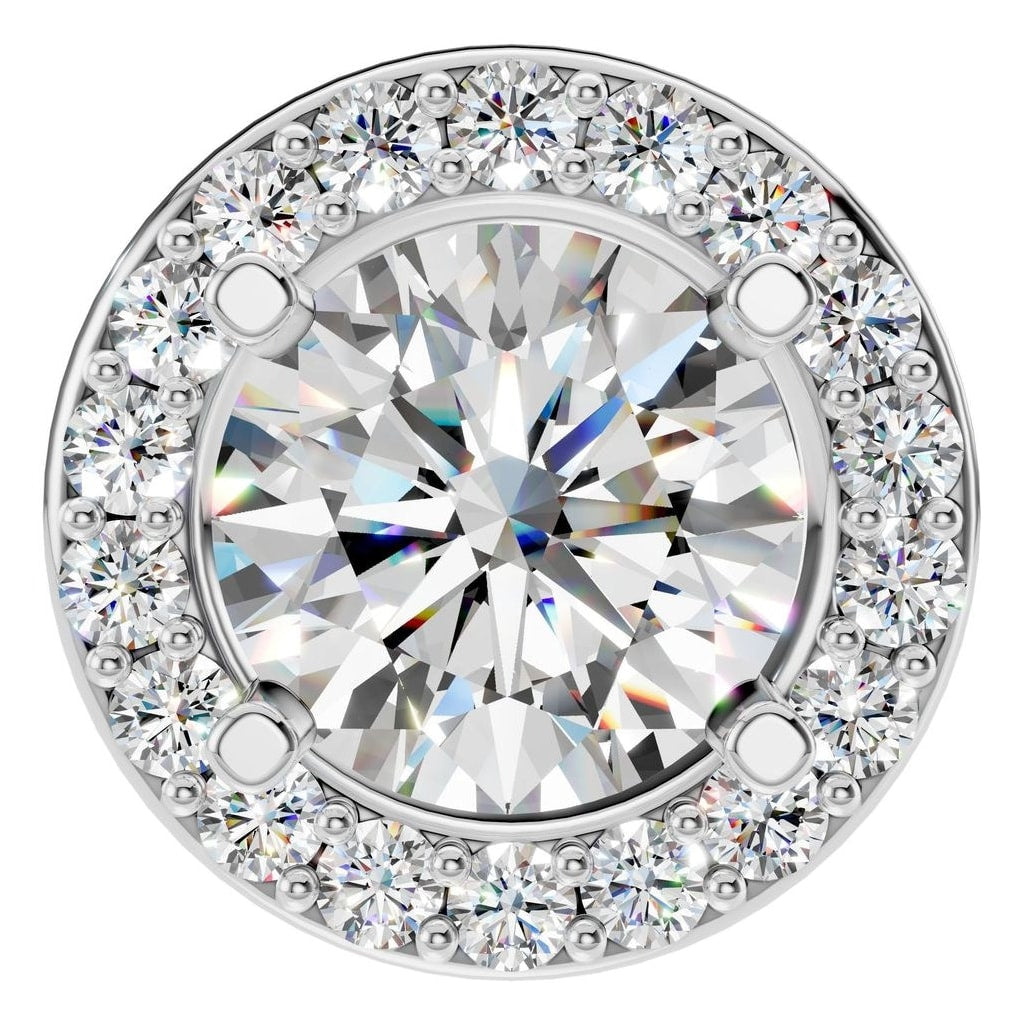 PE-8623 White Gold Pendant SET - Main View