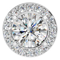 PE-8623 White Gold Pendant SET - Main View