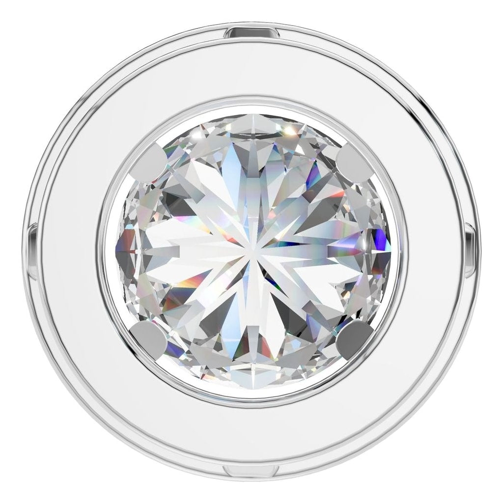 PE-8623 White Gold Pendant SET - BACK