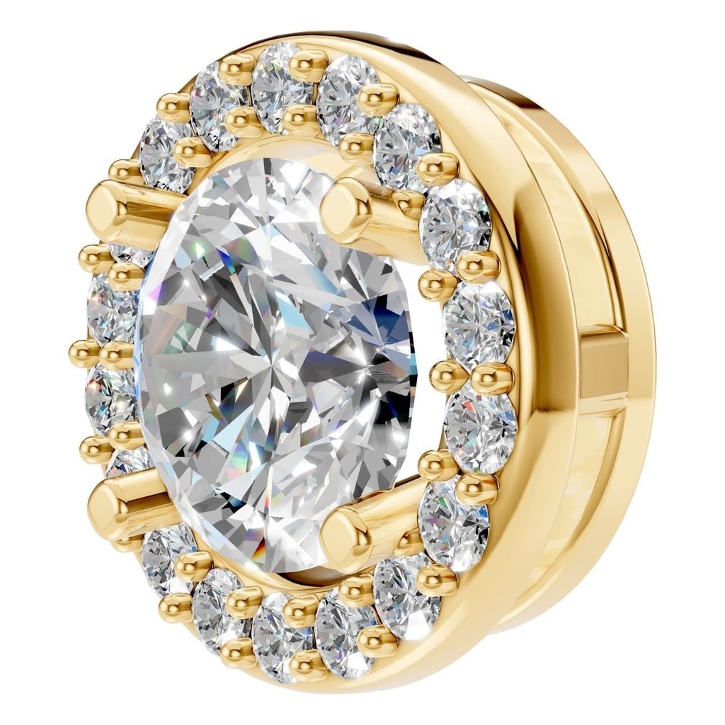 PE-8623 Yellow Gold Pendant SET - ANGLE