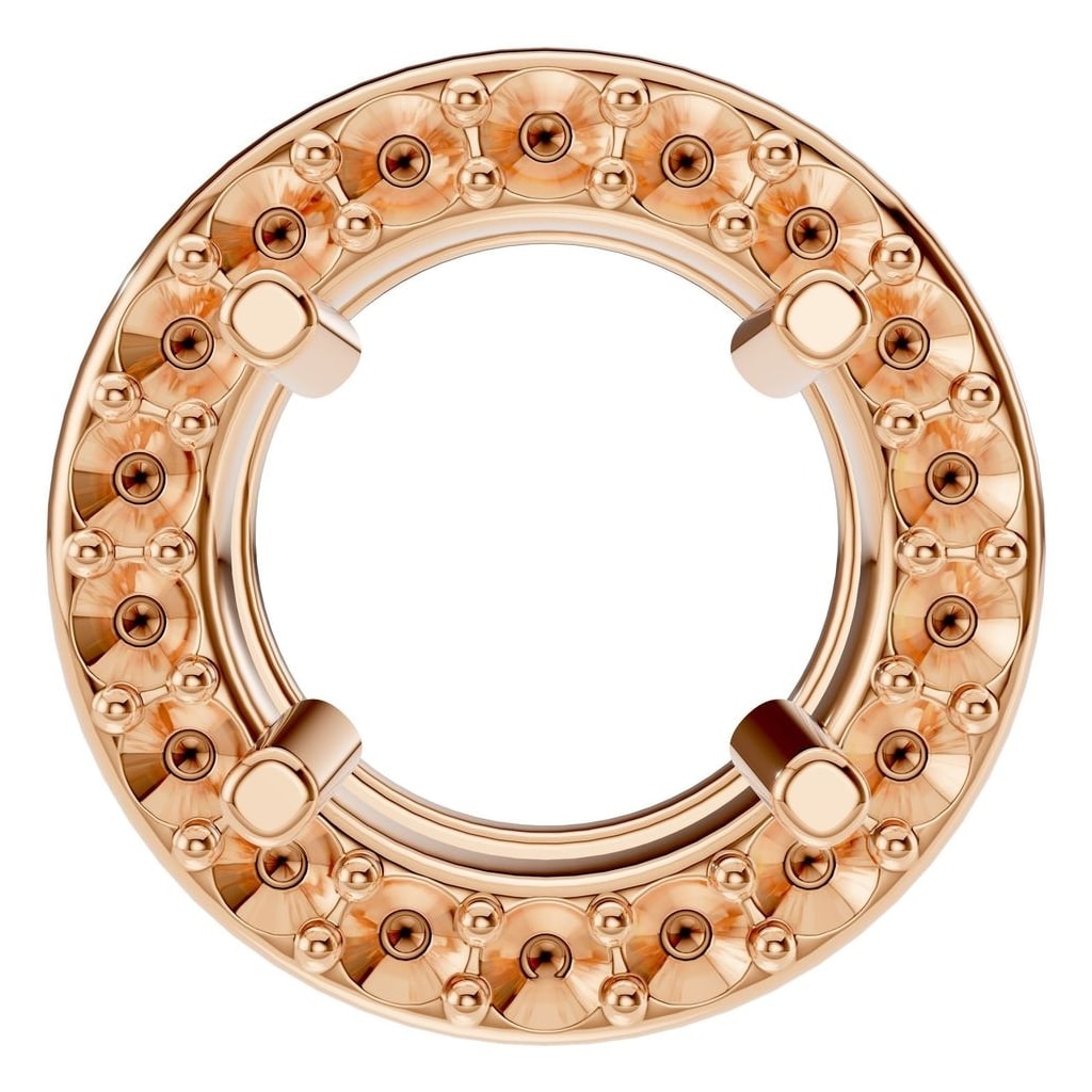 PE-8623 Rose Gold Pendant UNSET - Main View