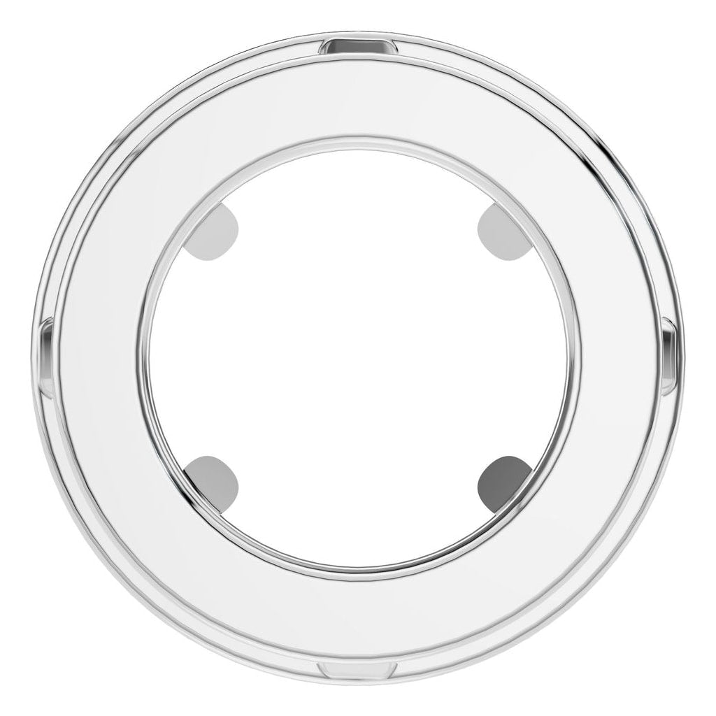 PE-8623 White Gold Pendant UNSET - BACK