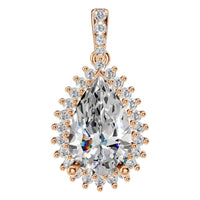 PE-8683 Rose Gold Pendant SET - Main View