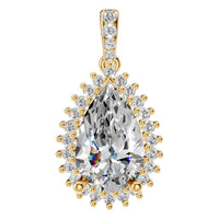 PE-8683 Yellow Gold Pendant SET - Main View