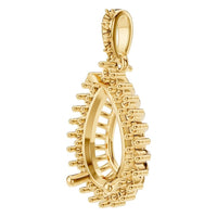 PE-8683 Yellow Gold Pendant UNSET - ANGLE
