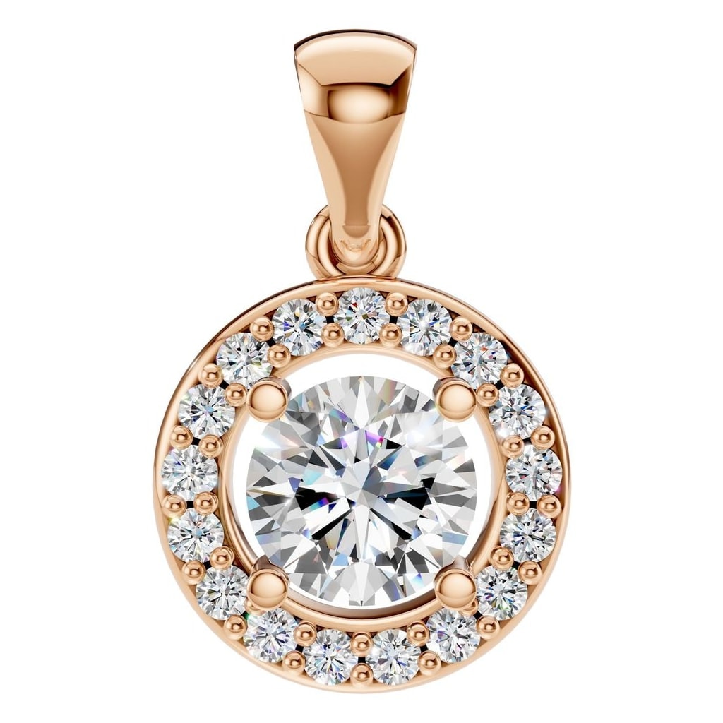 PE-8896 Rose Gold Pendant SET - Main View
