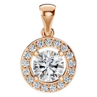 PE-8896 Rose Gold Pendant SET - Main View
