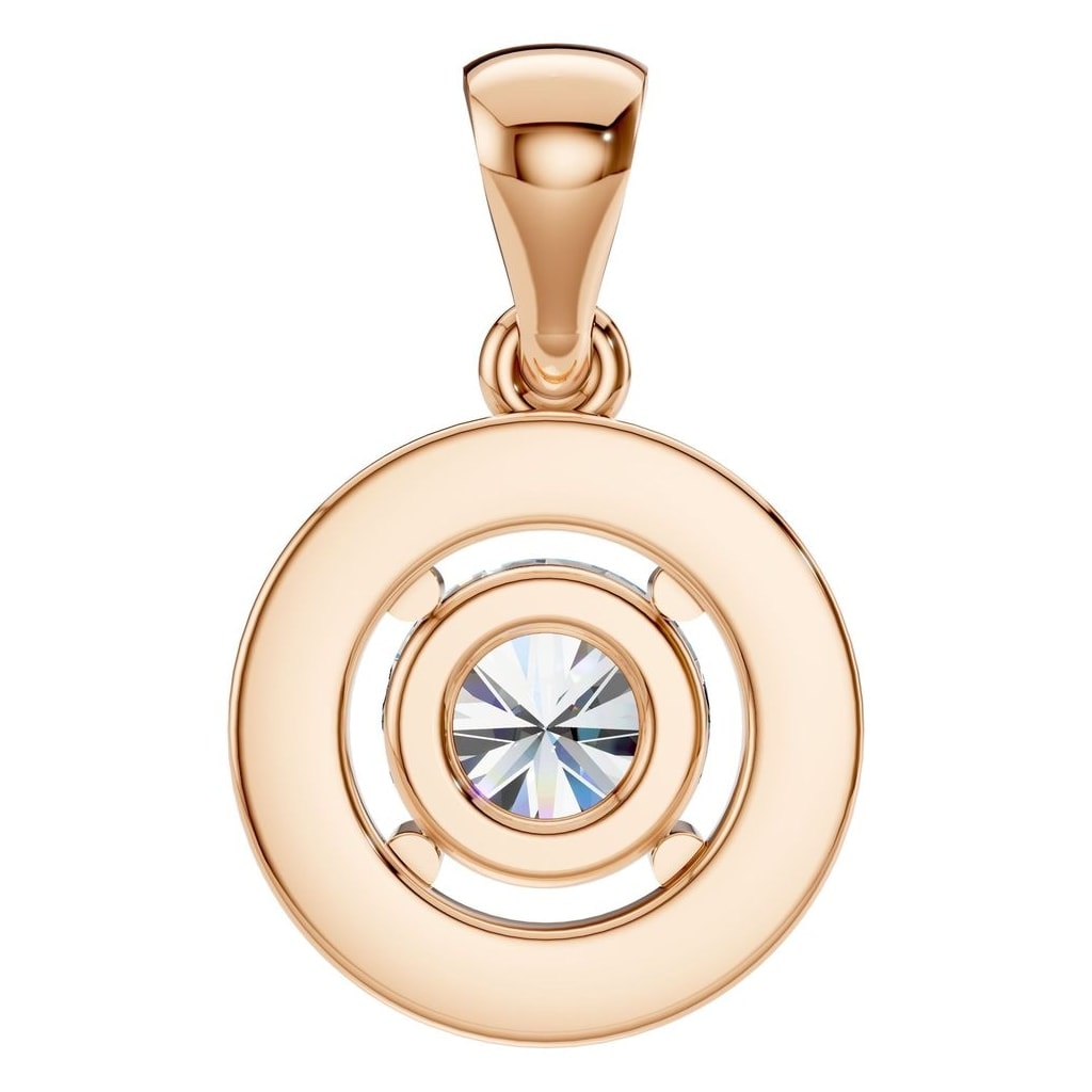 PE-8896 Rose Gold Pendant SET - BACK