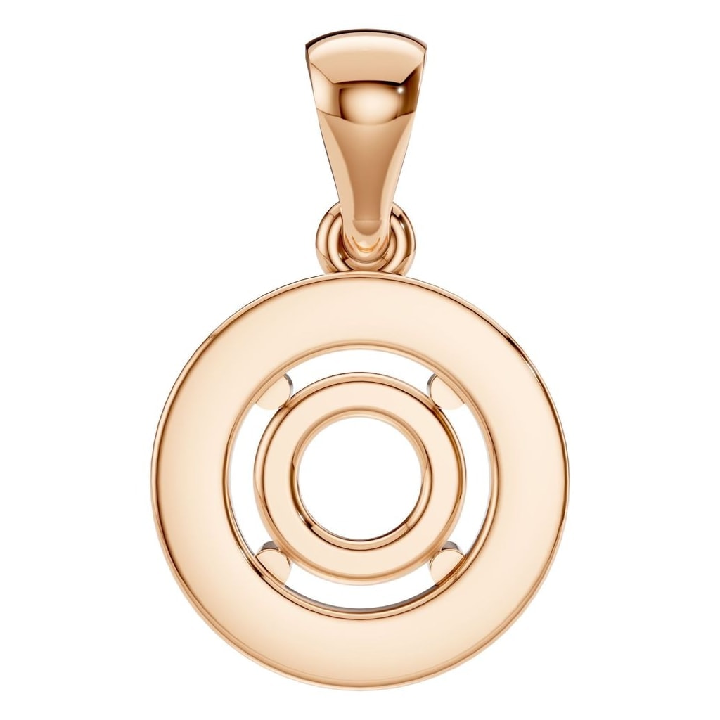 PE-8896 Rose Gold Pendant UNSET - BACK