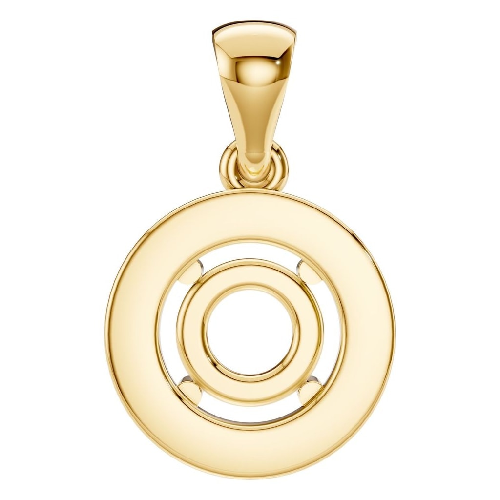 PE-8896 Yellow Gold Pendant UNSET - BACK