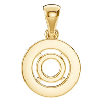 PE-8896 Yellow Gold Pendant UNSET - BACK