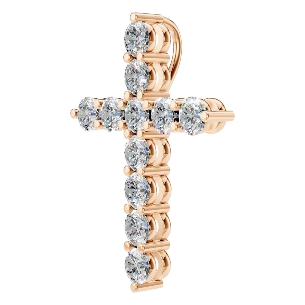 PE-9197 Rose Gold Pendant SET - ANGLE