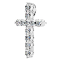 PE-9197 White Gold Pendant SET - ANGLE