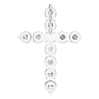 PE-9197 White Gold Pendant SET - BACK