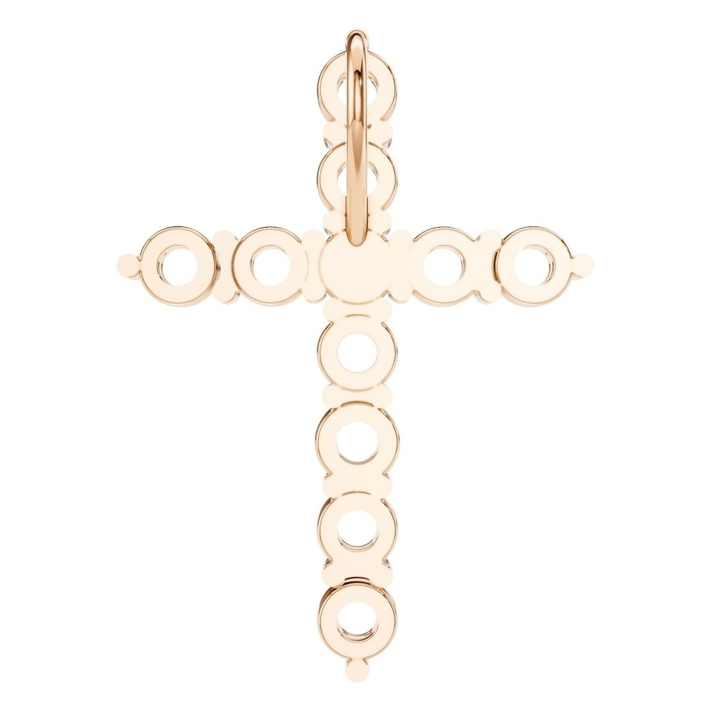 PE-9197 Rose Gold Pendant UNSET - BACK