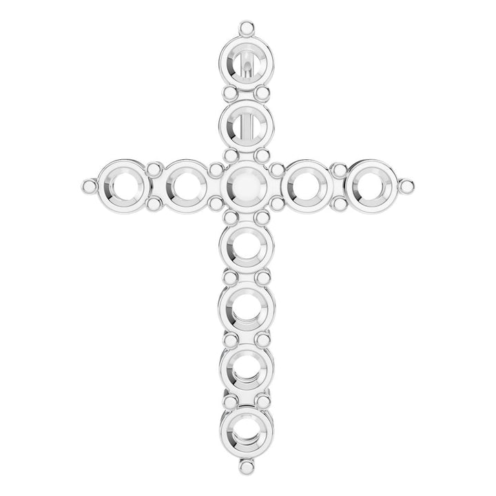 Cross Pendant Mounting - Round 2mm