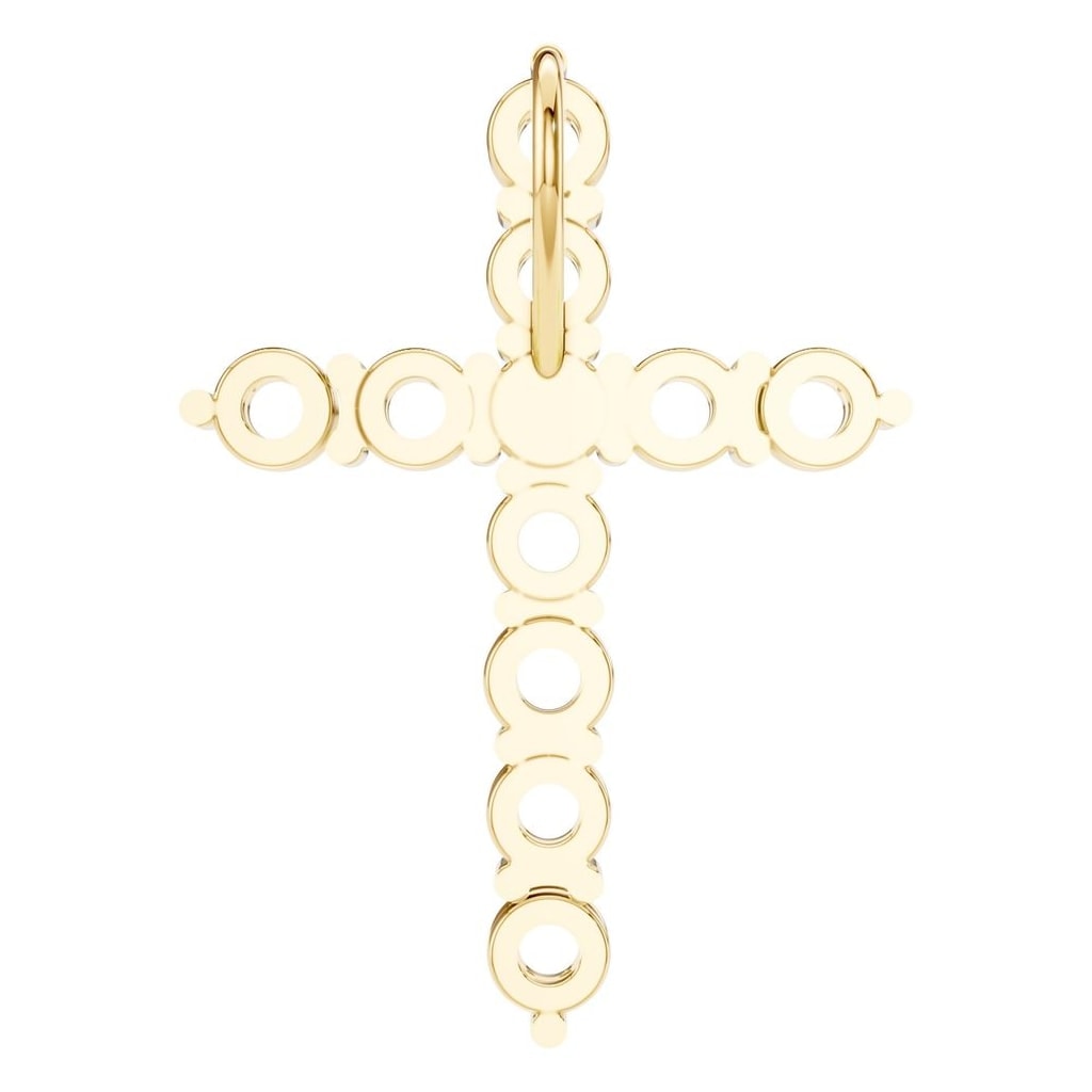 PE-9197 Yellow Gold Pendant UNSET - BACK