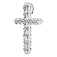 PE-9197 White Gold Pendant SET - ANGLE