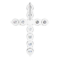 PE-9197 White Gold Pendant SET - BACK