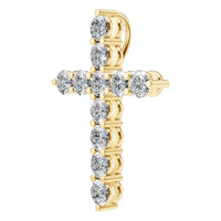 PE-9197 Yellow Gold Pendant SET - ANGLE