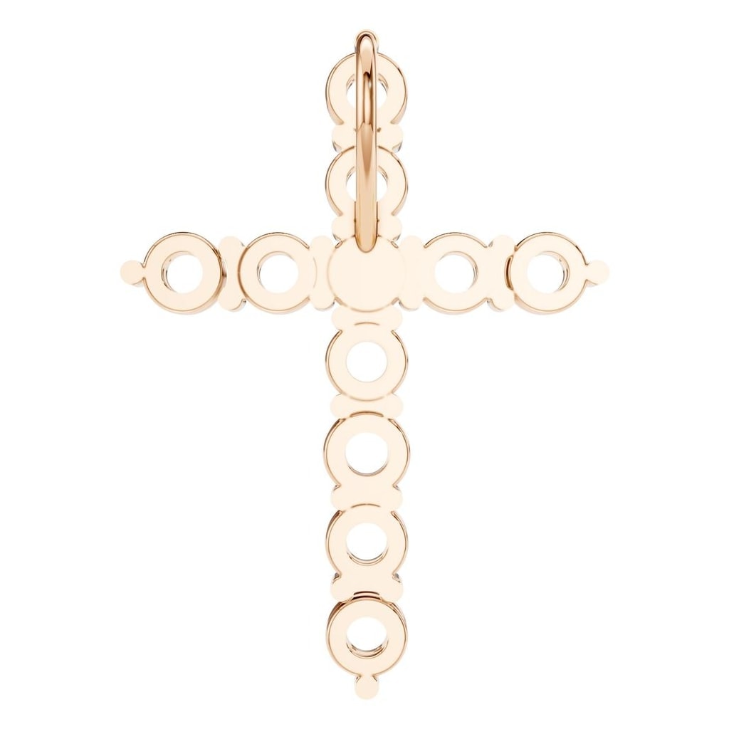PE-9197 Rose Gold Pendant UNSET - BACK