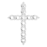 PE-9197 White Gold Pendant UNSET - Main View