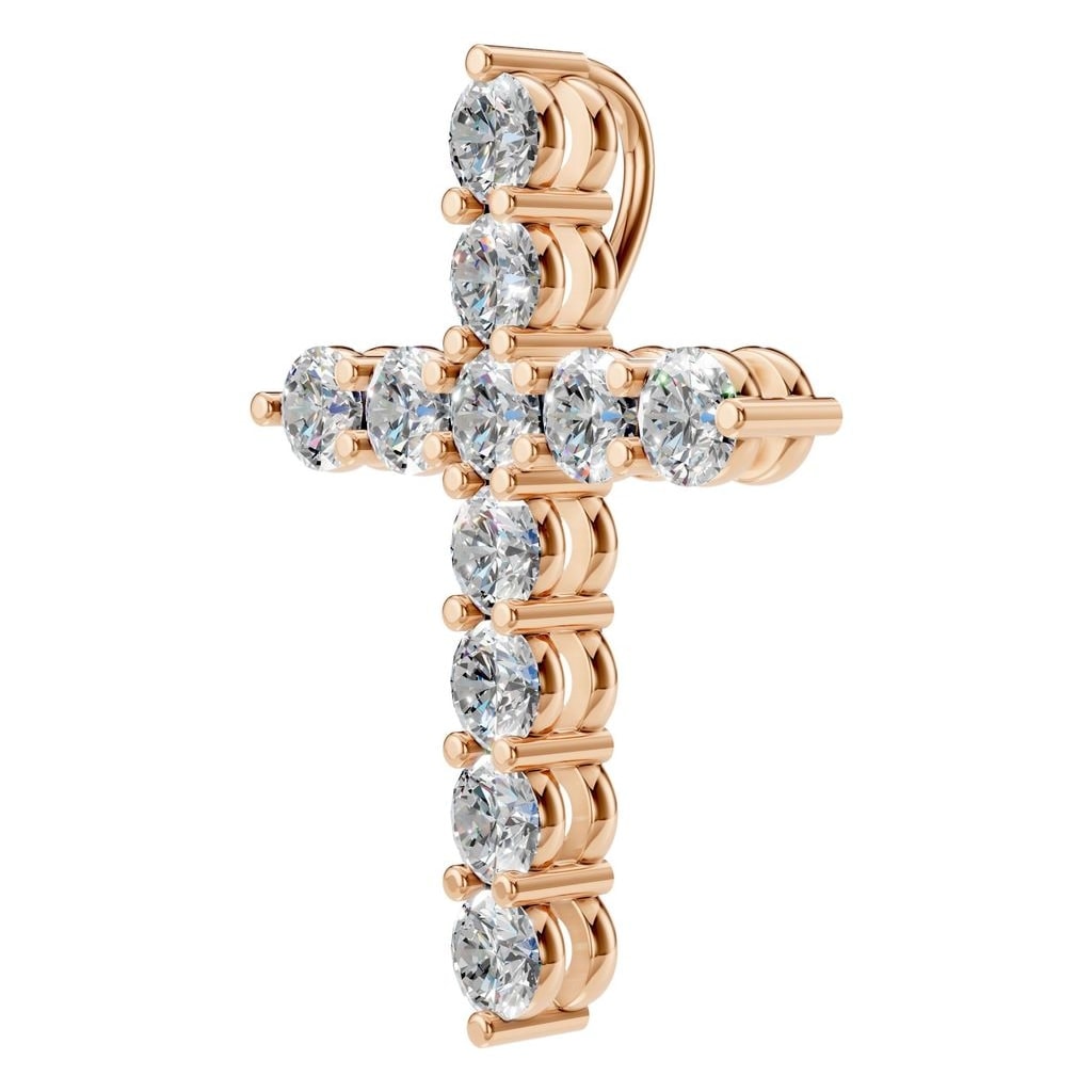 PE-9197 Rose Gold Pendant SET - ANGLE