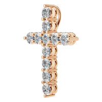 PE-9197 Rose Gold Pendant SET - ANGLE