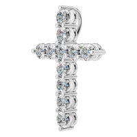 PE-9197 White Gold Pendant SET - ANGLE