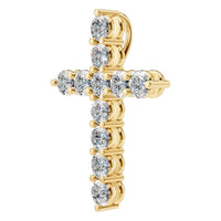 PE-9197 Yellow Gold Pendant SET - ANGLE