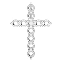 PE-9197 White Gold Pendant UNSET - Main View