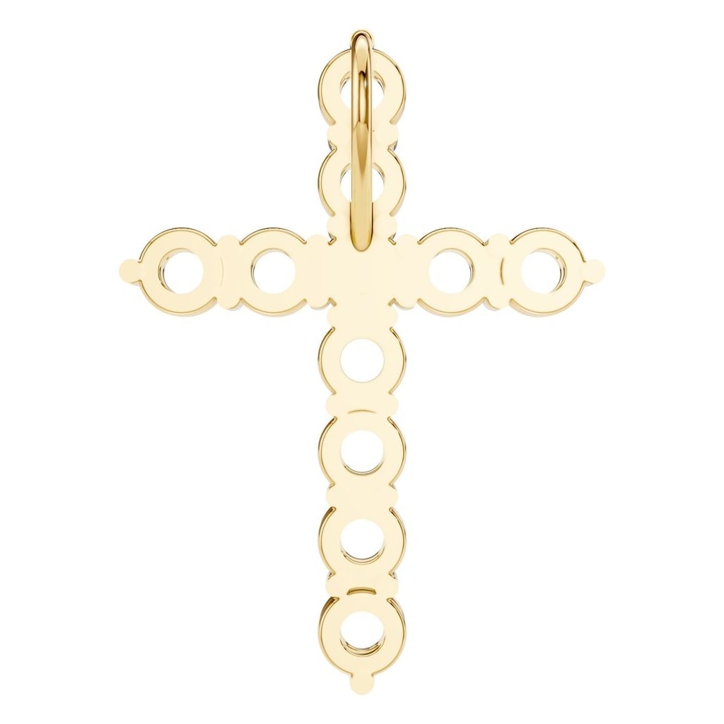 PE-9197 Yellow Gold Pendant UNSET - BACK