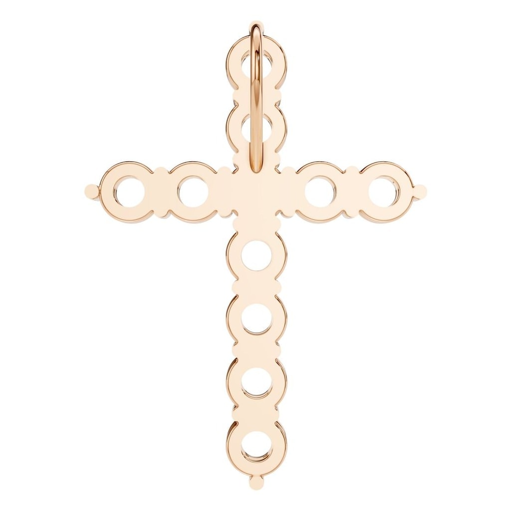 PE-9197 Rose Gold Pendant UNSET - BACK