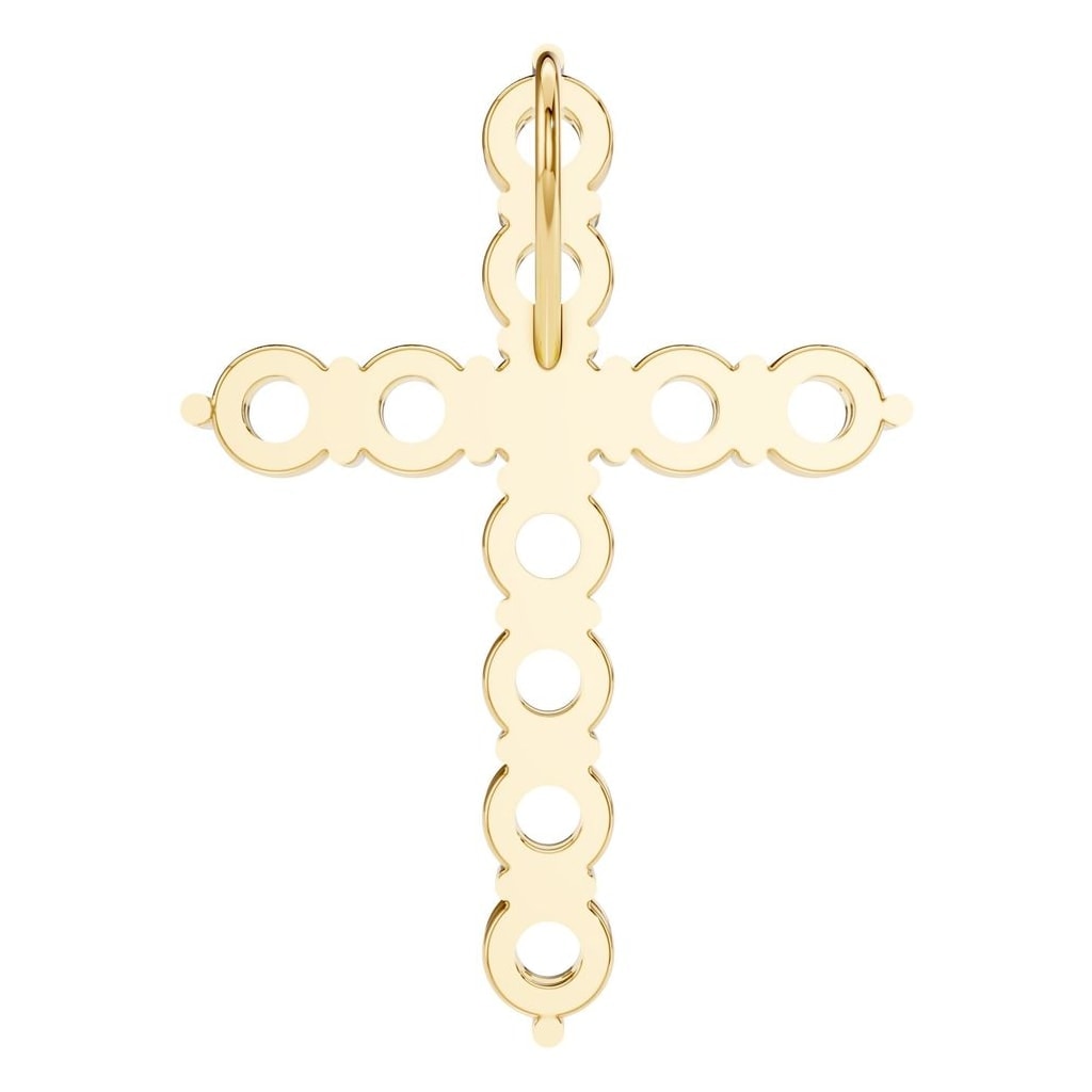 PE-9197 Yellow Gold Pendant UNSET - BACK