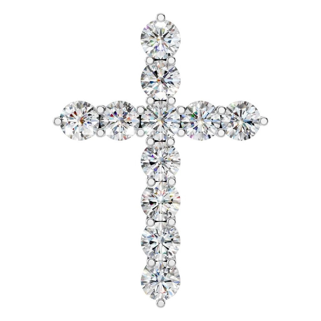 PE-9197 White Gold Pendant SET - Main View