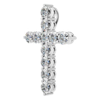 PE-9197 White Gold Pendant SET - ANGLE
