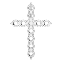 PE-9197 White Gold Pendant UNSET - Main View
