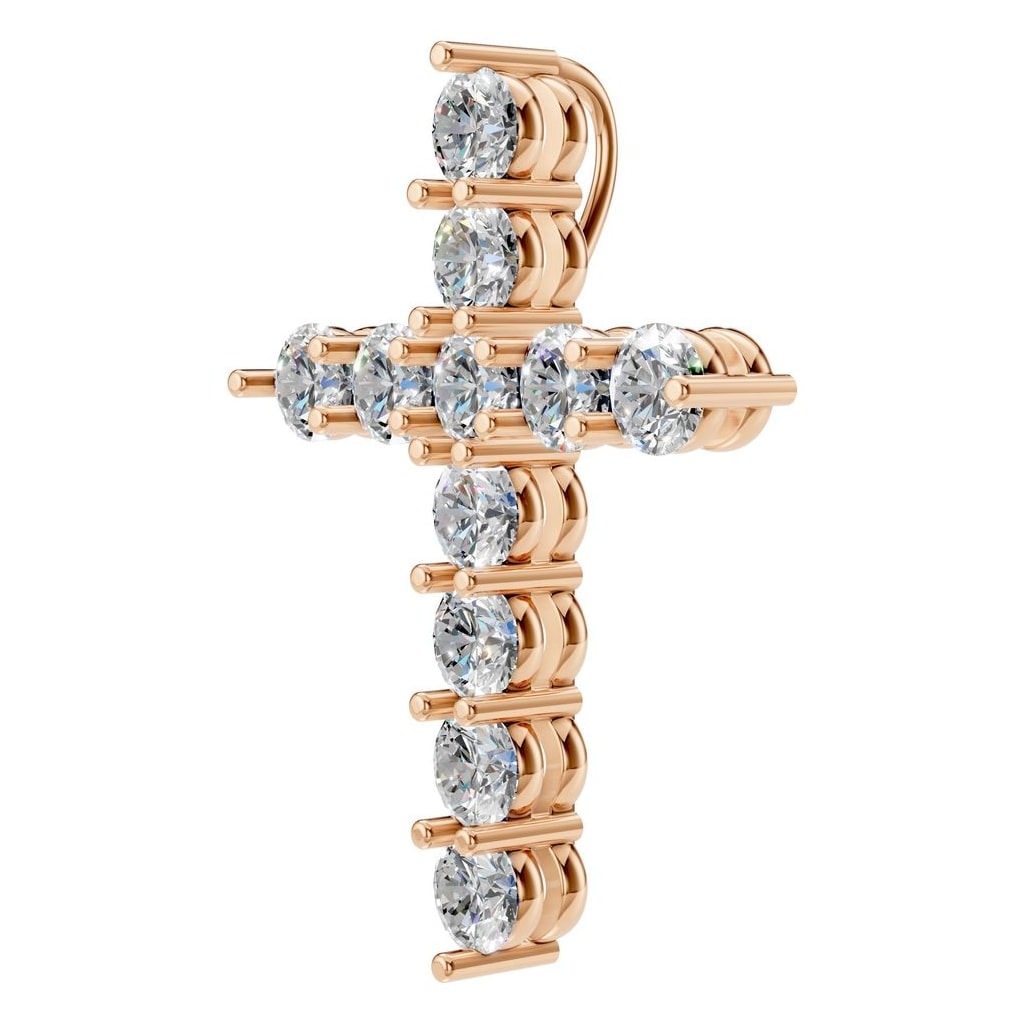 PE-9197 Rose Gold Pendant SET - ANGLE