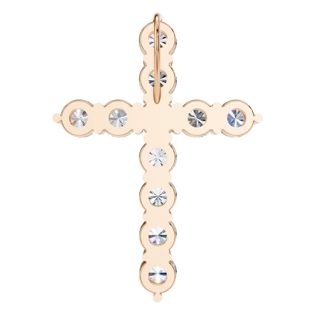 PE-9197 Rose Gold Pendant SET - BACK